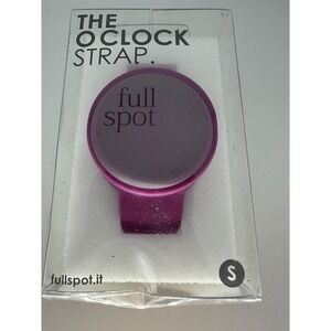 O Clock Watch Band Full Spot SRL Size Small Purple New Silicone‎ Made In Italy A